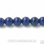 Halfedelsteen rond 4mm (donkerblauw)
