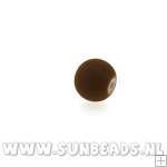 Glaskraal rond 6mm (bruin)