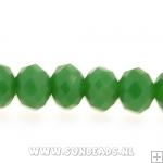 Facetkraal 4x3mm (donkergroen)