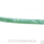 Rondleer 1mm metallic groen, 5mtr