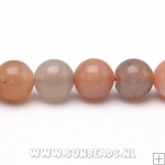 Halfedelsteen Sunstone rond 8mm AA quality