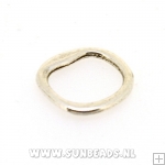 Metalen ring dicht (oud zilver)