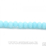 Facetkraal donut 3x2mm (turquoise)