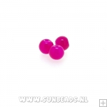 Glaskraal rond 4mm (fuchsia)