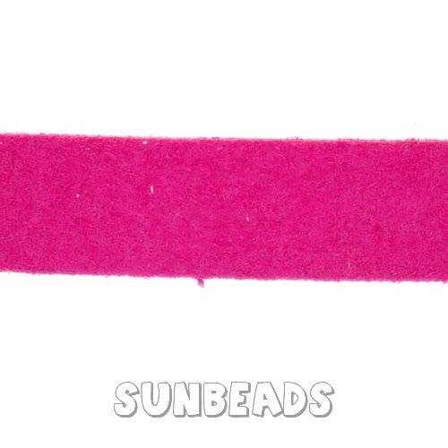 Suede veter plat 10mm (fuchsia) - Klik op de afbeelding om het venster te sluiten