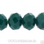 Facet kraal donut 8x6mm (emerald)