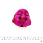 Turquoise kraal buddha 15mm (roze)