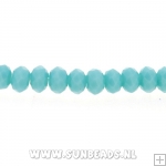 Facetkraal donut 3x2mm (zeegroen)