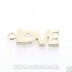 Metalen bedel love (zilver)