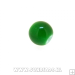 Glaskraal rond 6mm (donkergroen)