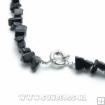 Chips ketting onyx grof kort (3 st.)