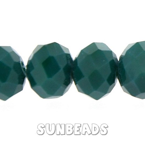 Facet kraal donut 8x6mm (emerald) - Klik op de afbeelding om het venster te sluiten