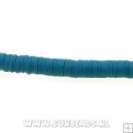 Fimo schijfje 4mm (petrol)