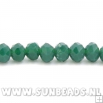 Facet kraal donut 4x3mm (groen)