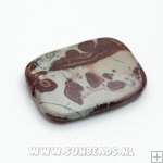 Halfedelsteen langwerpig 40x30mm (artic jasper)