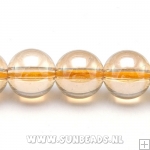 Glaskraal luster 12mm geel