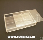 Sorteerdoosje, 6 vaks, schuif Sorteerdoosje, 6 vaks, schuif