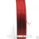 Gecoat staaldraad rood, 0.45mm