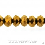 Facetkraal 4x3mm (brons)