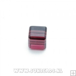 Glaskraal vierkant 8x8mm (amethyst)