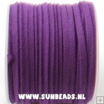 Suede veter 10meter (paars)