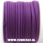 Suede veter 10meter (paars)