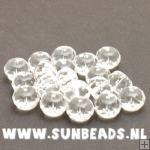 Facet kraal donut 12x8mm (crystal)