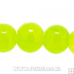 Glaskraal rond 6mm (limegroen)