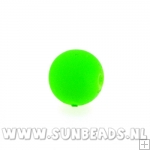 Glaskraal rond 10mm (neongroen)