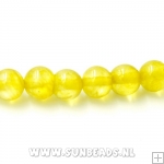 Halfedelsteen rond 4mm (geel)