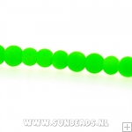 Glaskraal rond 6mm (neongroen)