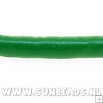 Pu leer stitched cord 5mm 2 mtr (groen)