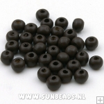 Houten kraal donut 3mm (bruin)