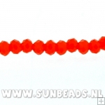 Facetkraal donut 3x2mm (oranje AB)