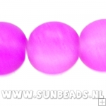 Glaskraal rond 6mm (paars/roze)