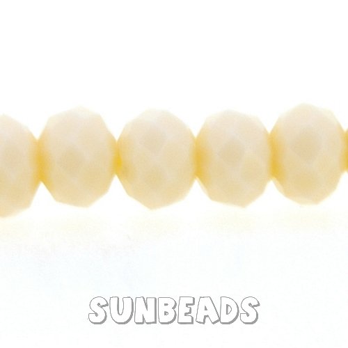 Facet kraal donut 6x4mm (offwhite) - Klik op de afbeelding om het venster te sluiten