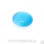 Plaksteen rond 14mm (turquoise)