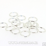 Ringetjes open 8mm (zilver)