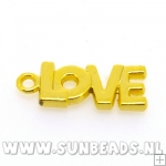 Metalen bedel love (goud)