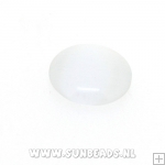 Plaksteen rond 14mm (wit)