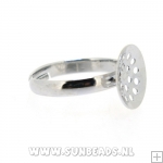 Metalen ring met gaatjes bakje (goud)