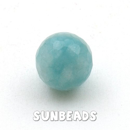 Blue sponge quartz kraal rond facet 14mm - Klik op de afbeelding om het venster te sluiten