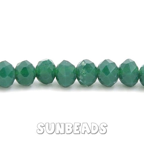 Facet kraal donut 4x3mm (groen) - Klik op de afbeelding om het venster te sluiten