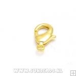 Karabijnslot 12mm goud