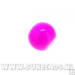 Glaskraal rond 6mm (roze)