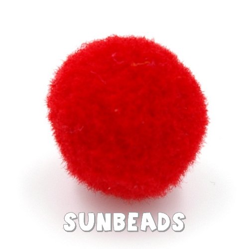 Pompons 16mm (rood) - Klik op de afbeelding om het venster te sluiten
