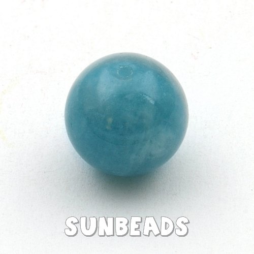 Blue sponge quartz kraal rond 14mm - Klik op de afbeelding om het venster te sluiten