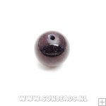 Halfedelsteen rond 10mm (blue goldstone)