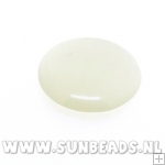 Plaksteen rond 20mm (creme)