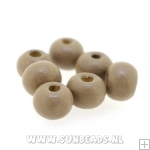 Houten kraal donut 6mm (taupe)